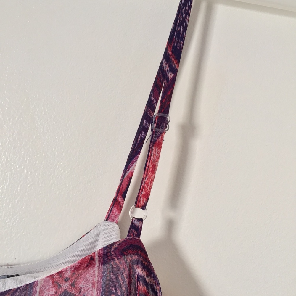Purple and pink spaghetti strap dress - Picture 4 of 5